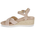 Geox D ISCHIA CORDA Beige Sandali con tacco Donna - 4