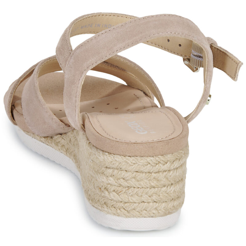 Geox D ISCHIA CORDA Beige Sandali con tacco Donna - 5
