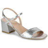 Geox  D NEW ERAKLIA 50  Argento -  Sandali con tacco  Donna