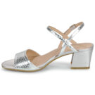 Geox D NEW ERAKLIA 50 Argento Sandali con tacco Donna - 4