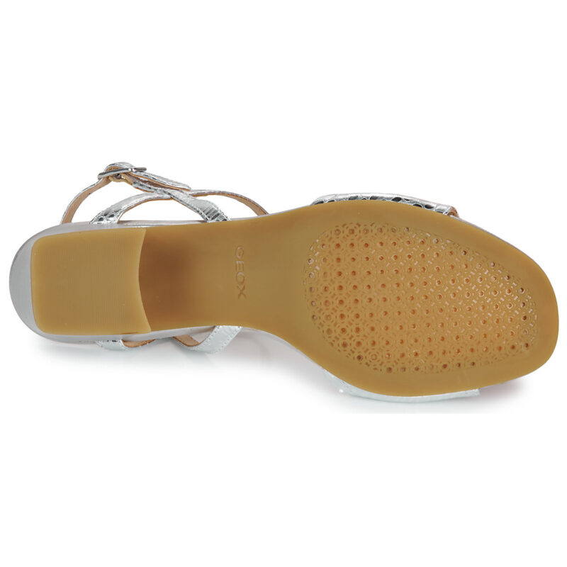 Geox D NEW ERAKLIA 50 Argento Sandali con tacco Donna - 7