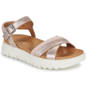 Geox  D XAND 2.1S  Argento Sandali con zeppa Donna