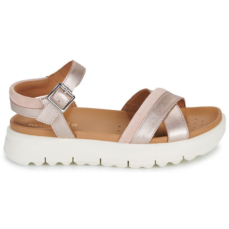 Geox D XAND 2.1S Argento Sandali con zeppa Donna - 2