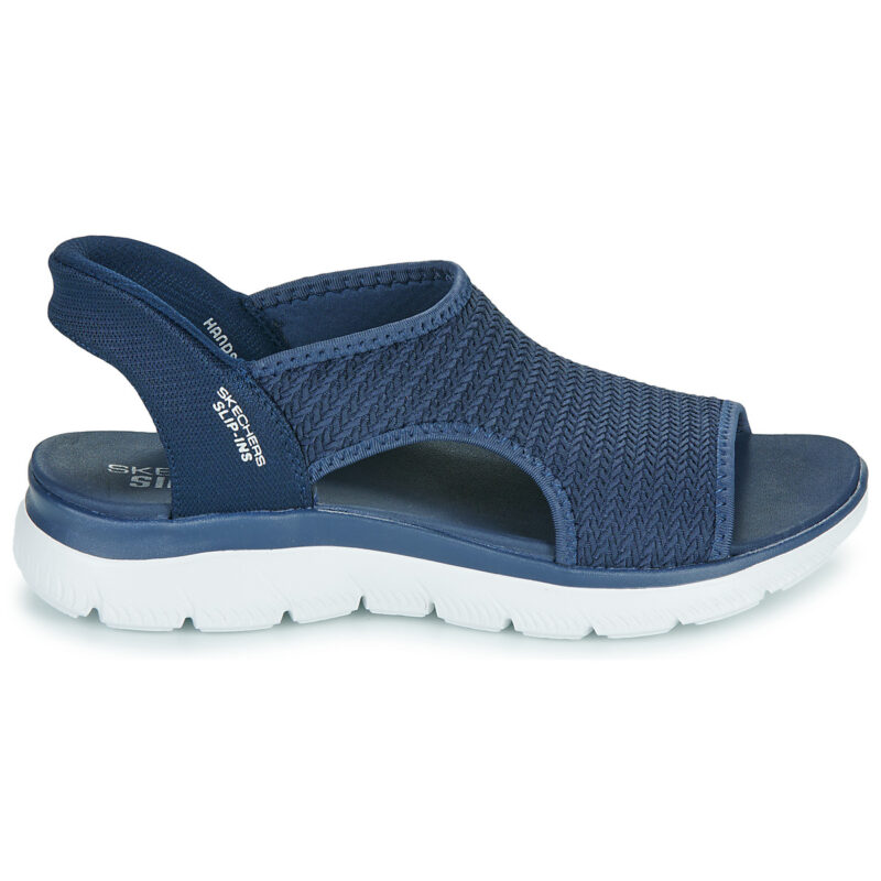 Sandales plates Skechers SLIP INS SUMMITS SWEETLY EVOLVED bleues pour femmes - 2