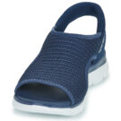 Sandales plates Skechers SLIP INS SUMMITS SWEETLY EVOLVED bleues pour femmes - 3