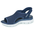Sandales plates Skechers SLIP INS SUMMITS SWEETLY EVOLVED bleues pour femmes - 4