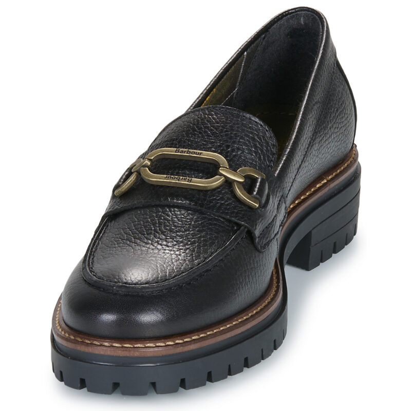 Barbour MADIE Damen-Loafer, schwarz, Gr&ouml;&szlig;e 3