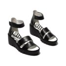 Fly London BONO Nero Sandali con zeppa Donna - 1