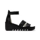 Fly London BONO Nero Sandali con zeppa Donna - 3