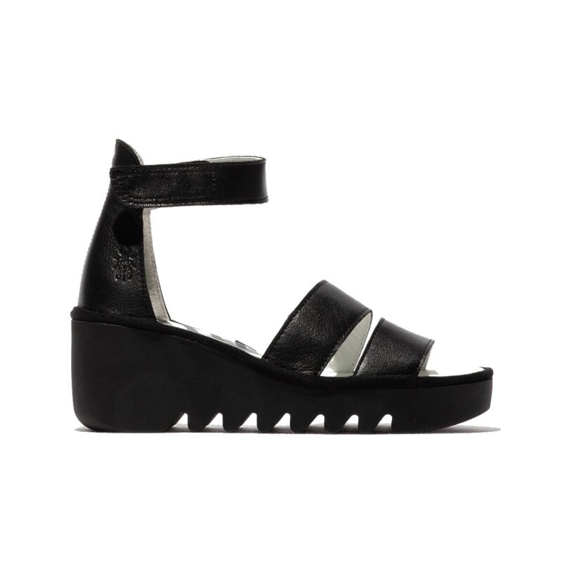 Fly London BONO Nero Sandali con zeppa Donna - 3