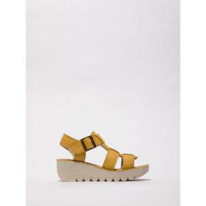 Fly London  YUUD  Giallo Sandali con zeppa Donna