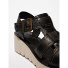 Fly London YUUD Nero Sandali con zeppa Donna - 4