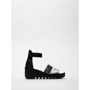 Fly London  BONO  Nero Sandali con zeppa Donna