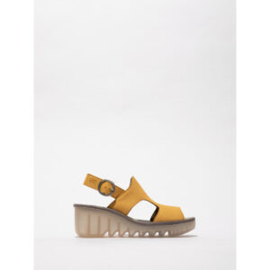 Fly London  BAIF  Giallo Sandali con zeppa Donna