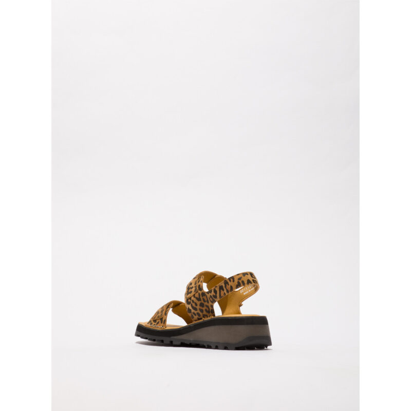 Fly London HEIF Giallo Sandali con zeppa Donna - 3