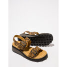 Fly London HEIF Giallo Sandali con zeppa Donna - 4