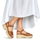 Clarks COLEDALE STRAP Marrone Sandali con zeppa Donna - 8
