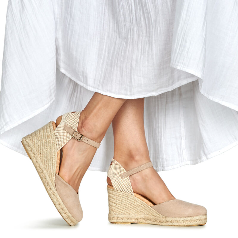 MTNG 51987 Beige Sandali con zeppa Donna - 8