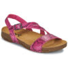 Art I BREATHE Pink Flat Sandals Women