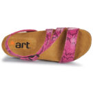 Art I BREATHE Pink Flat Sandals Women - 6