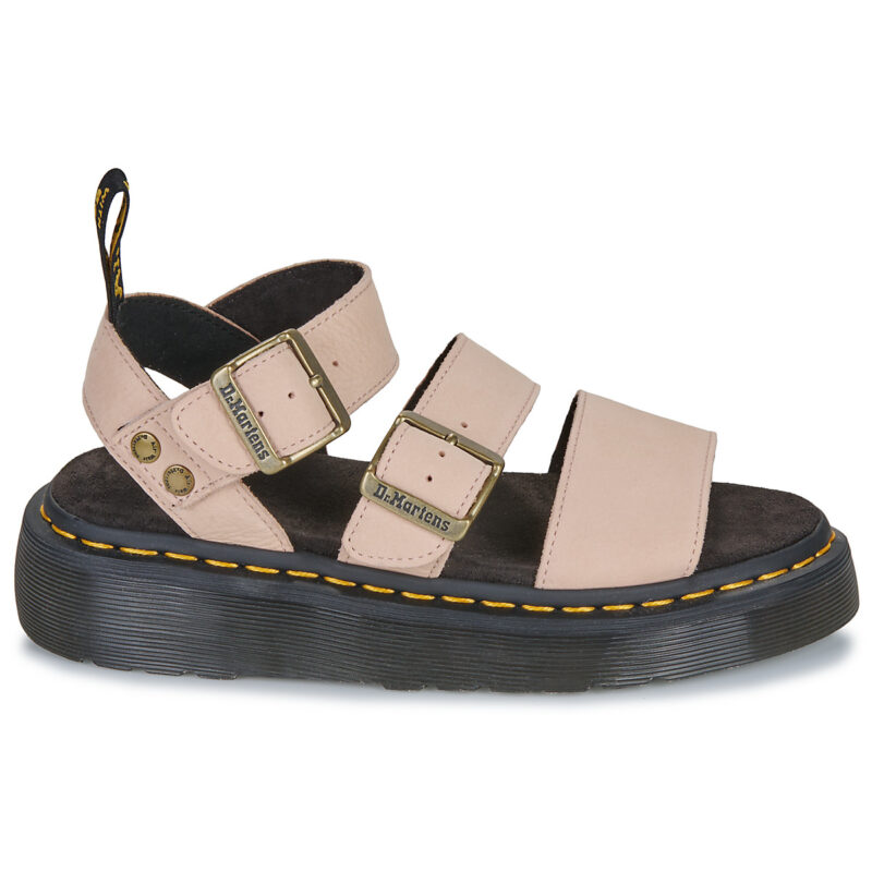 Dr. Martens Gryphon Quad Powder Pink Milled Nubuck Rosa Sandali con zeppa Donna - 2
