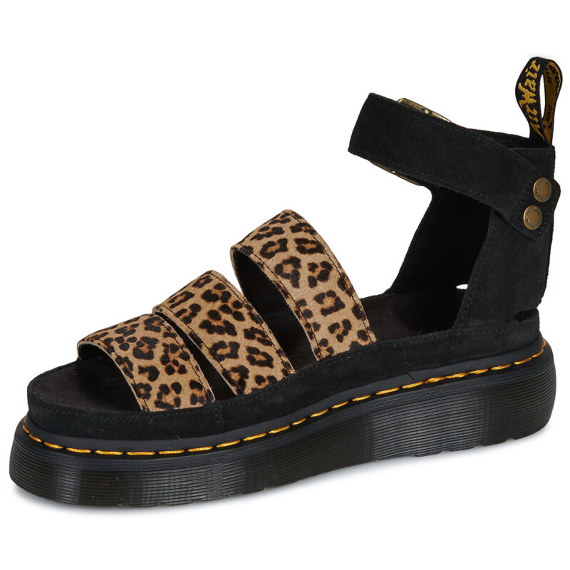 Dr. Martens Clarissa II Quad Sandal Mini Leopard Nero Sandali bassi Donna - 4
