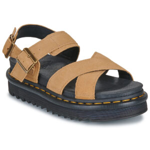 Dr. Martens  Voss II Sandal Tan Suede  Marrone -  Sandali con zeppa  Donna