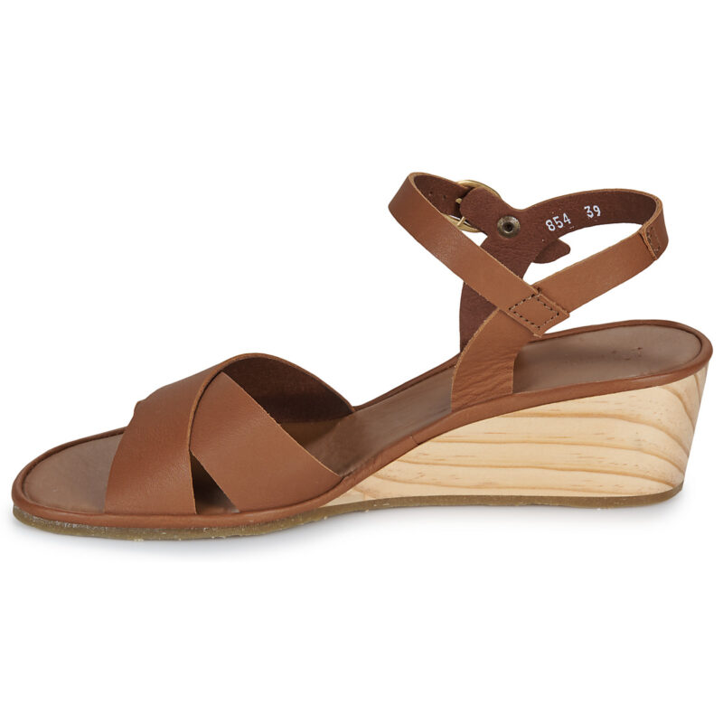 El Naturalista GAIA Marrone Sandali con zeppa Donna - 4