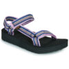 Teva Midform Universal Woven Nero Sandali con zeppa Donna