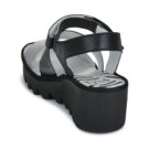Fly London P501575004 Nero Sandali con zeppa Donna - 5