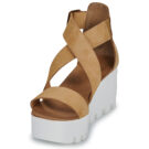Sweet Lemon SUBWAY Marrone Sandali con zeppa Donna - 3