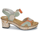 Rieker 63876-91 Verde Sandali con tacco Donna - 2