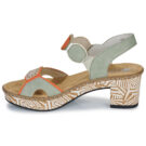 Rieker 63876-91 Verde Sandali con tacco Donna - 4