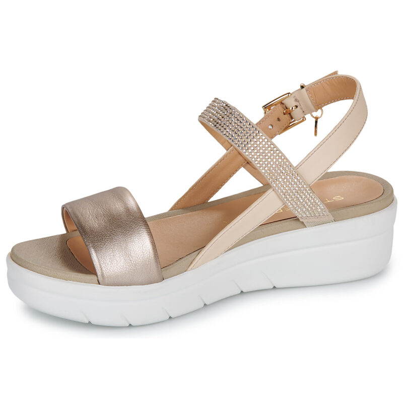 Stonefly AQUA III 22 Oro Sandali con zeppa Donna - 4