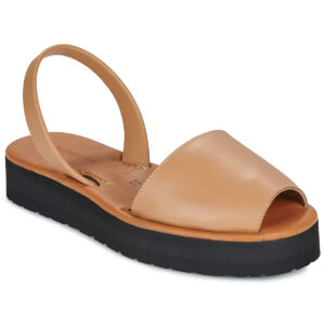 Minorquines  AVARCA PLATJA PLATEFORME  Marrone Sandali con zeppa Donna
