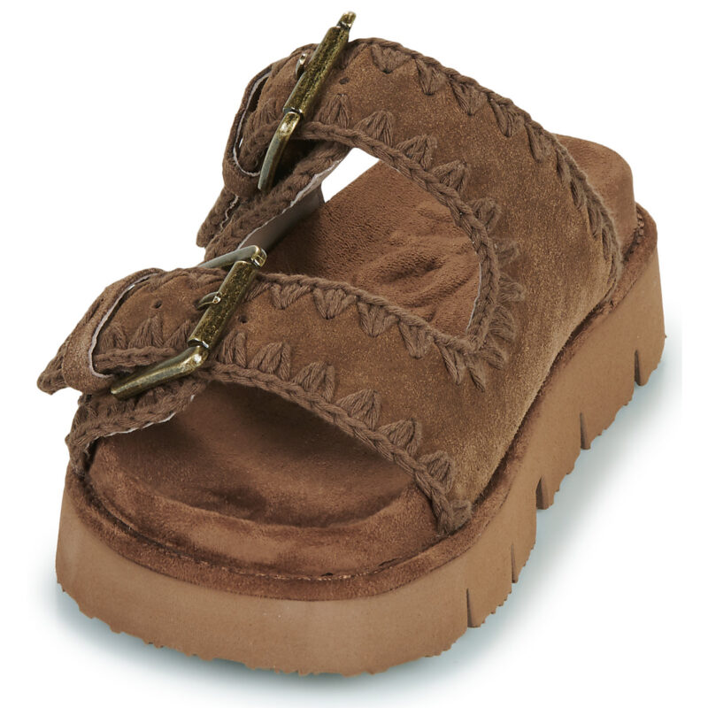 Mou Sandales compens&eacute;es marron pour femme MU.SW461008A - Pointure 3