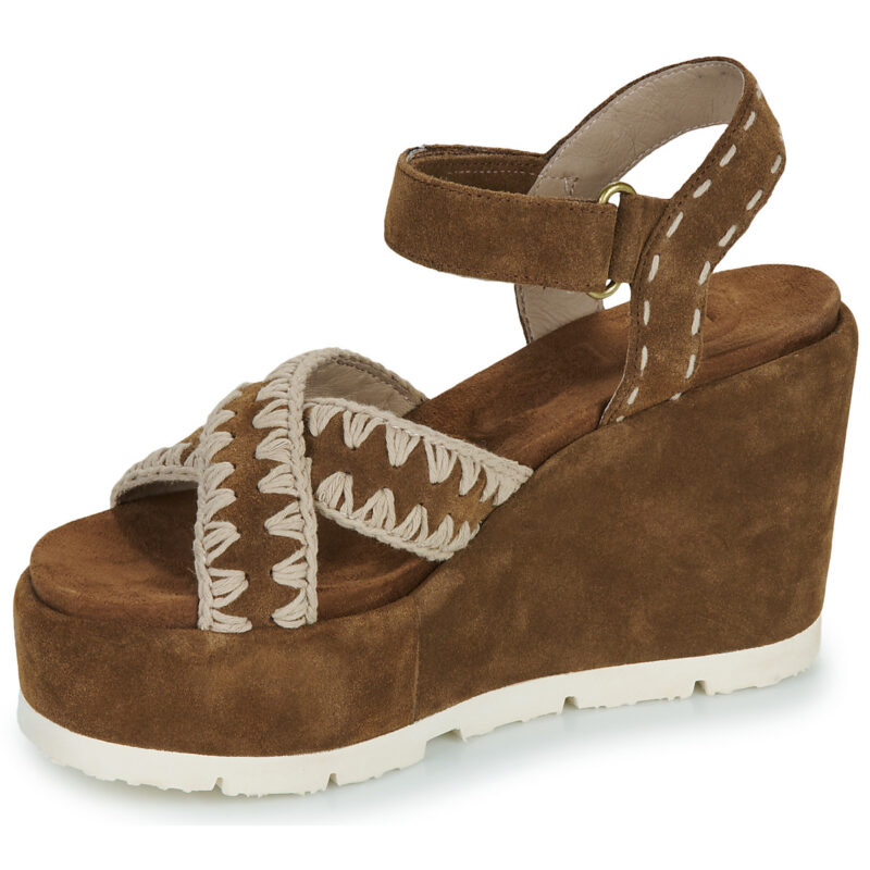 Mou MU.SW711000A Marrone Sandali con zeppa Donna - 4