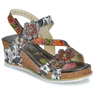 Laura Vita  BONITO  Multicolore Sandali con zeppa Donna