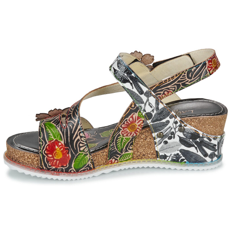 Laura Vita BONITO Multicolore Sandali con zeppa Donna - 4