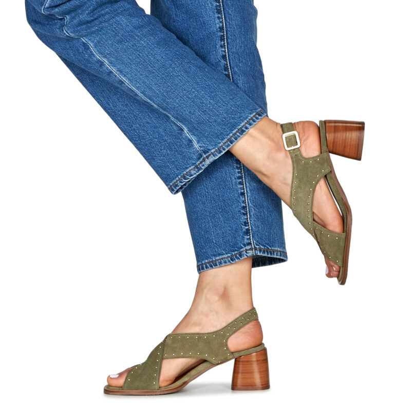 Adige ROMY Green Heeled Sandals Women - 8