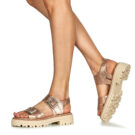 Regard COLINE Oro Sandali con zeppa Donna - 8