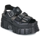 New Rock BIOS Nero Sandali con zeppa Donna - 1