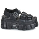 New Rock BIOS Nero Sandali con zeppa Donna - 2