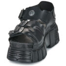 New Rock BIOS Nero Sandali con zeppa Donna - 3