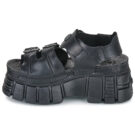 New Rock BIOS Nero Sandali con zeppa Donna - 4