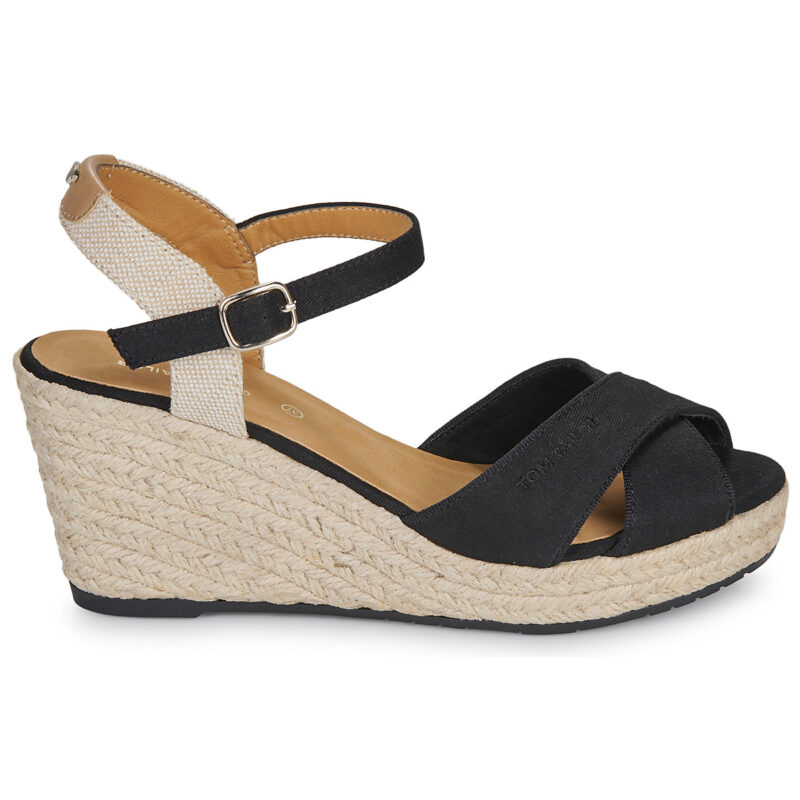 Tom Tailor THERESA Nero Sandali con zeppa Donna - 2
