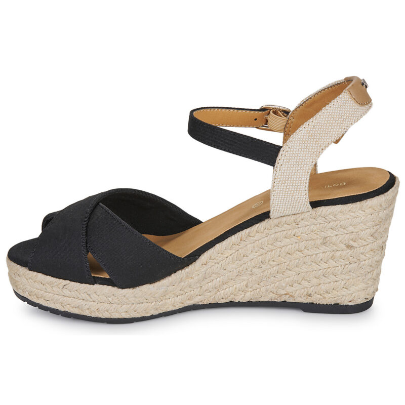 Tom Tailor THERESA Nero Sandali con zeppa Donna - 4