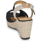 Tom Tailor THERESA Nero Sandali con zeppa Donna - 5