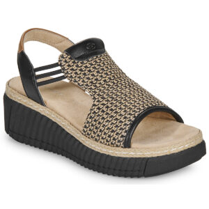 Tom Tailor  VALLY  Nero Sandali con zeppa Donna