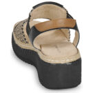 Tom Tailor VALLY Nero Sandali con zeppa Donna - 5